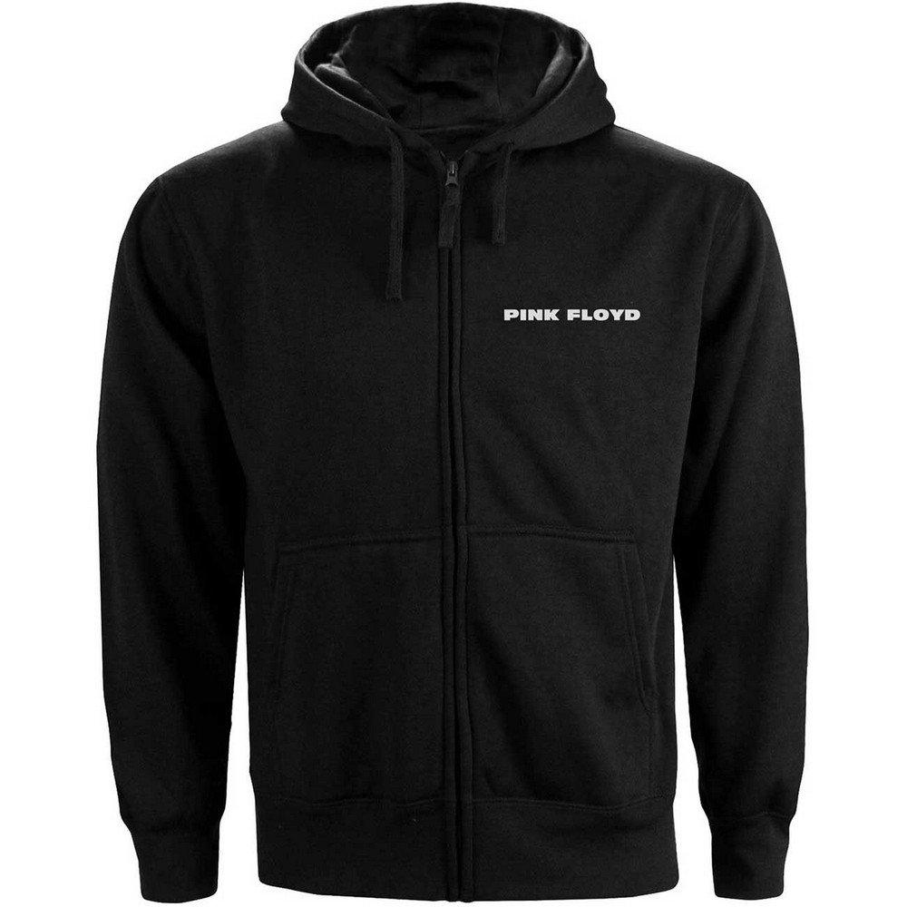 Hoodie Mit Durchgehendem Reißverschluss Logo Damen Schwarz L von Pink Floyd