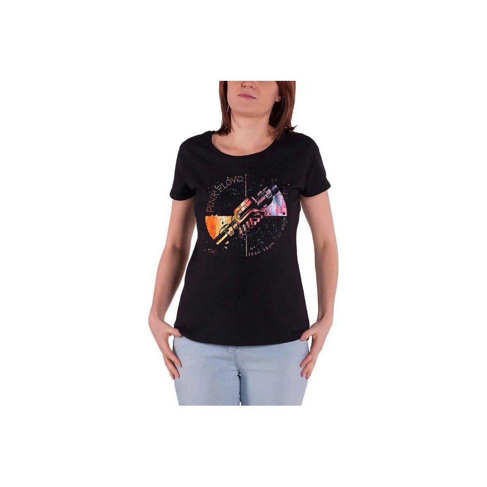 Machine Greeting Tshirt Damen Schwarz XL von Pink Floyd