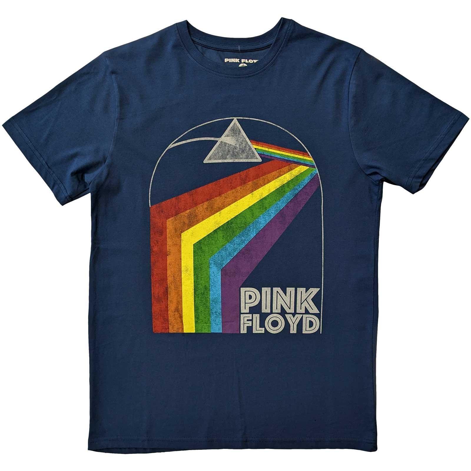 Prism Arch Tshirt Damen Blau Denim XL von Pink Floyd