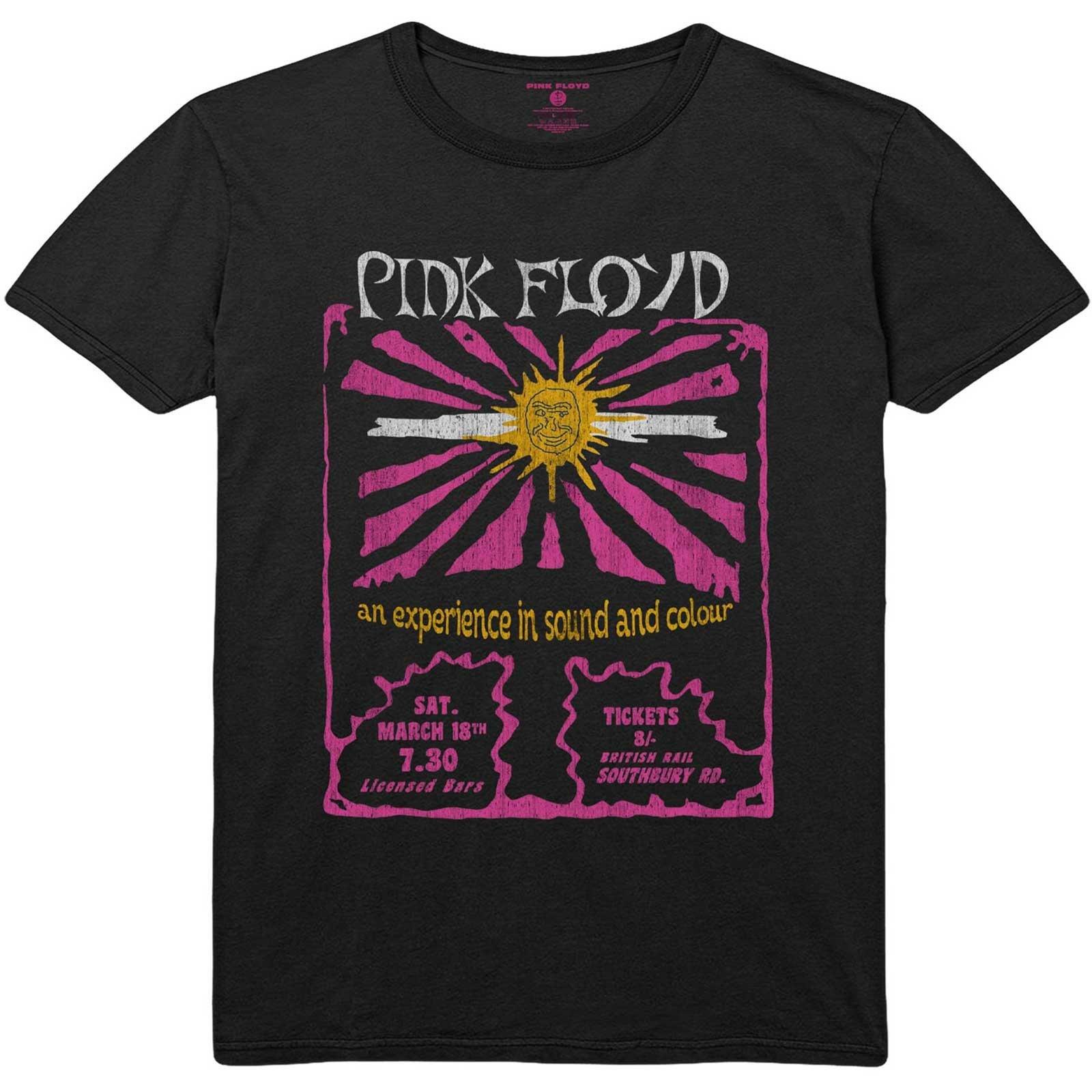 Sound & Colour Tshirt Damen Schwarz XL von Pink Floyd