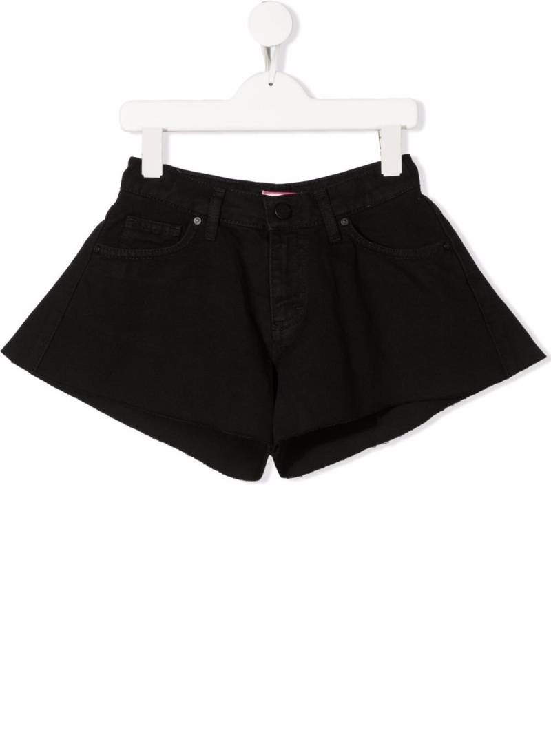 Pinko Kids flared denim shorts - Black von Pinko Kids