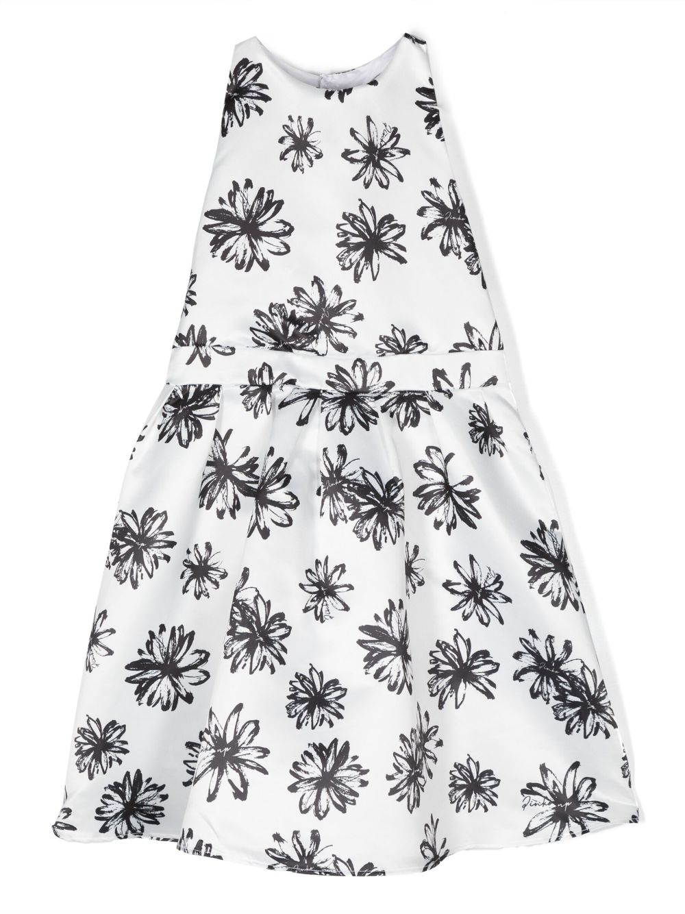 Pinko Kids floral-print ribbon-detail dress - White von Pinko Kids