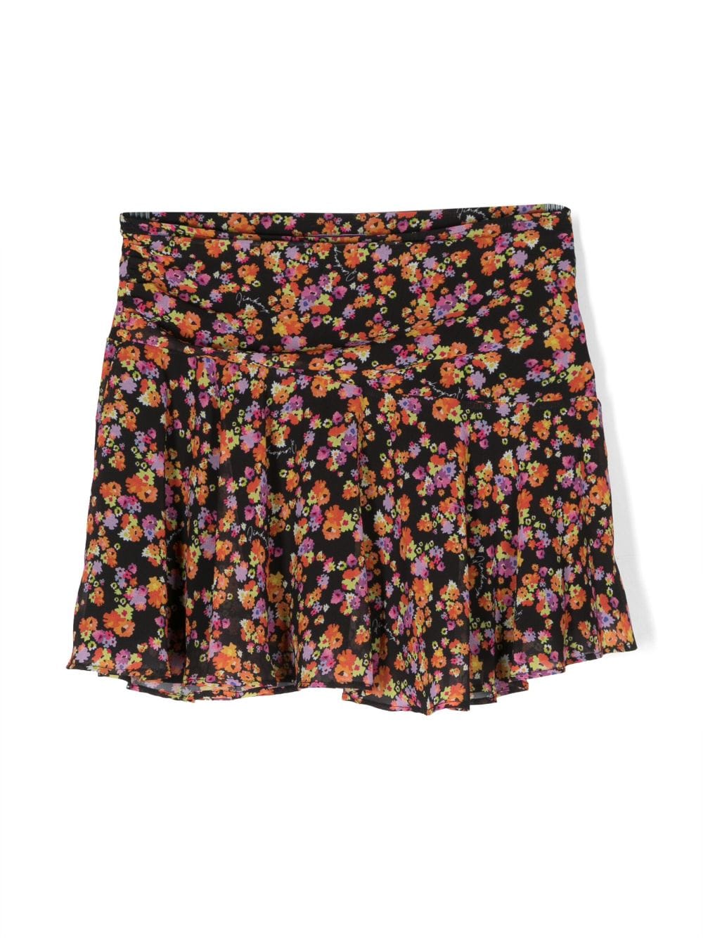 Pinko Kids floral-print ruffled skirt - Black von Pinko Kids