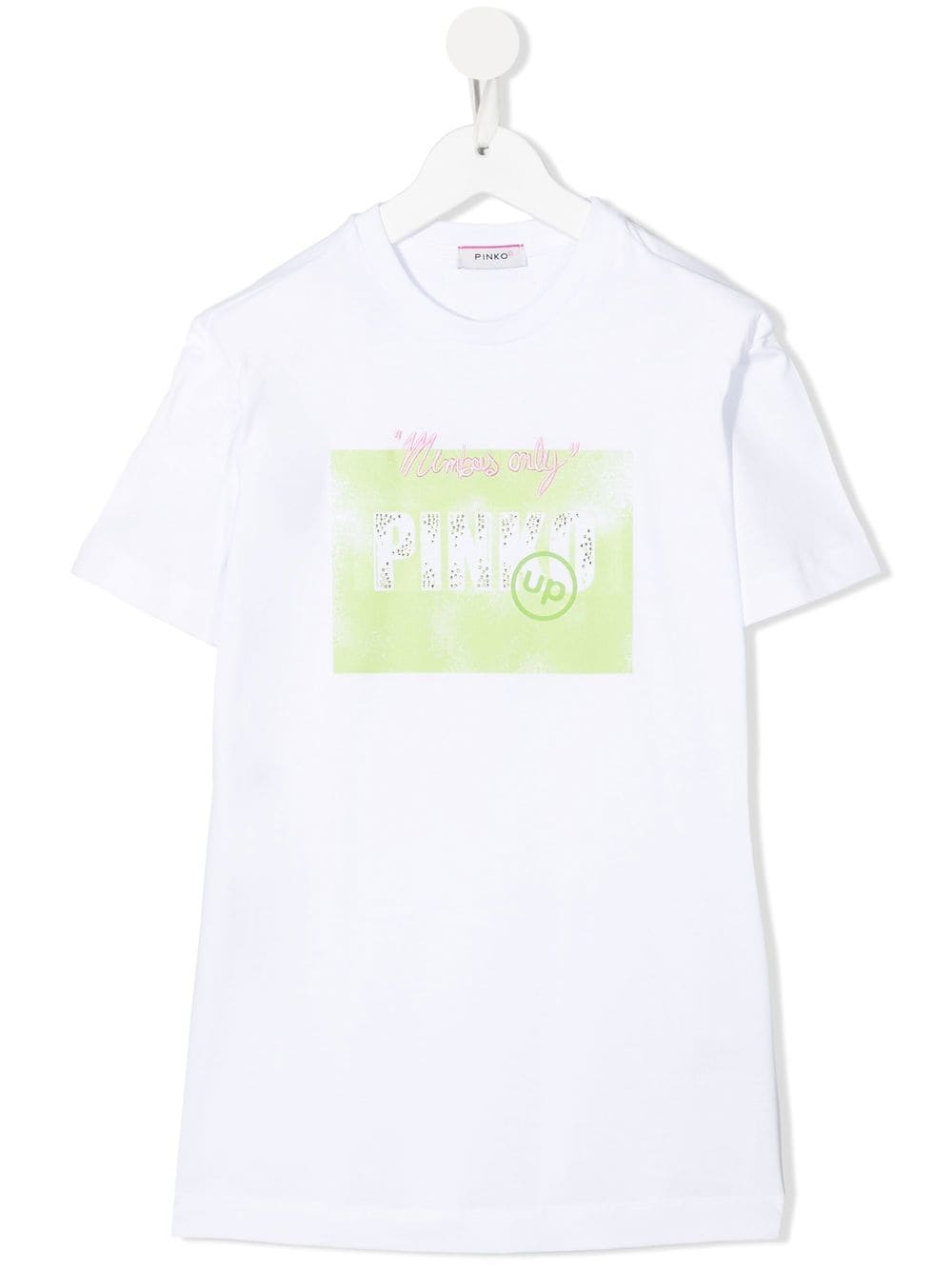 Pinko Kids logo-print T-shirt dress - White von Pinko Kids