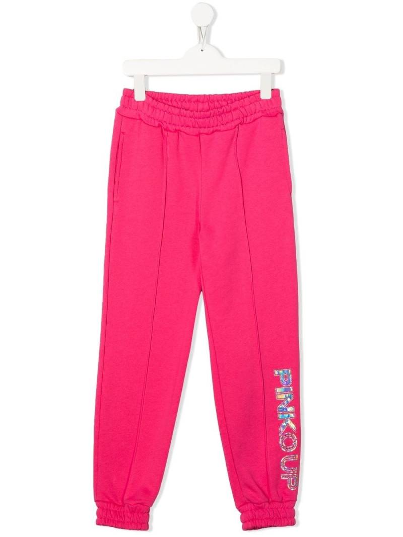 Pinko Kids logo-print track-pants von Pinko Kids