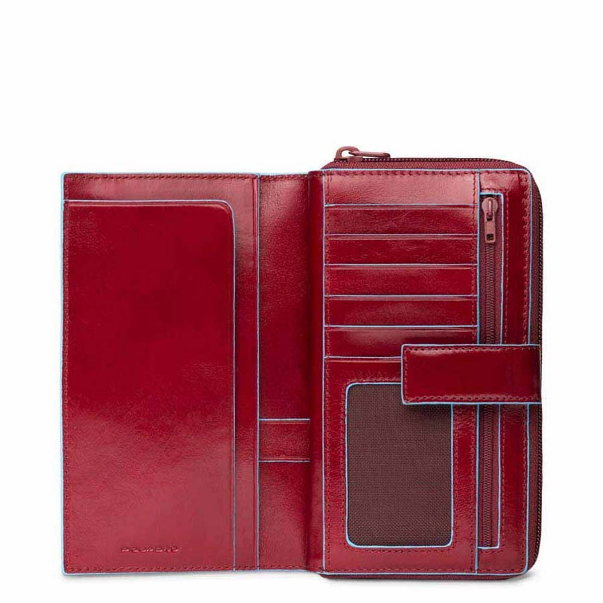 Blue Square - Damengeldbörse mit Münz und Handyfach in Rot Blue Square - Damengeldbörse mit Münz und Handyfach in Rot von Piquadro