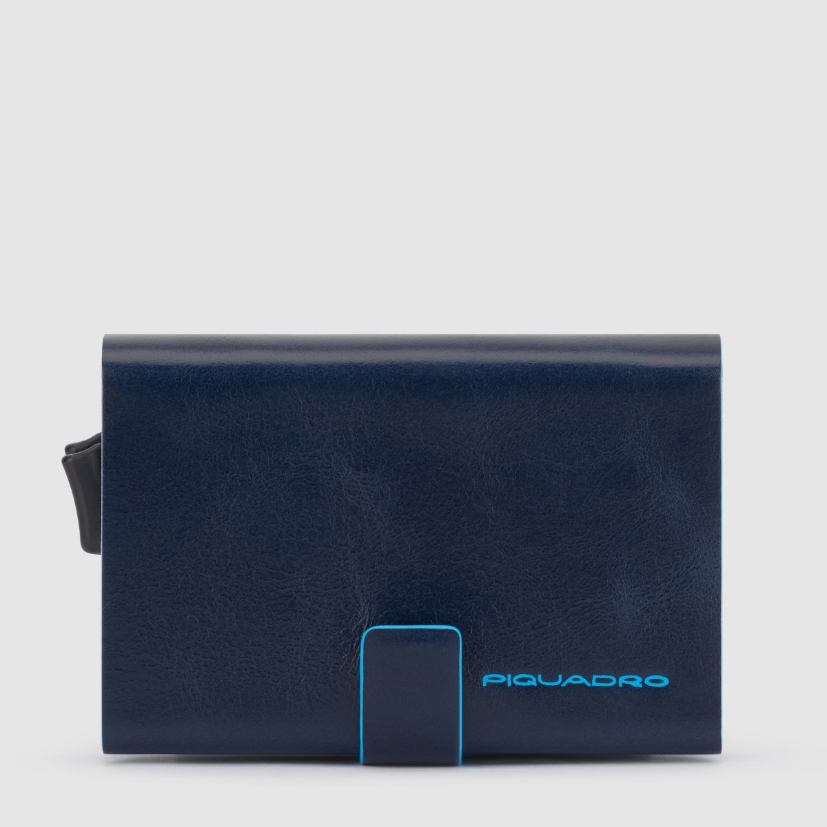 Blue Square - Doppelter Kreditkartenhalter in Blau von Piquadro