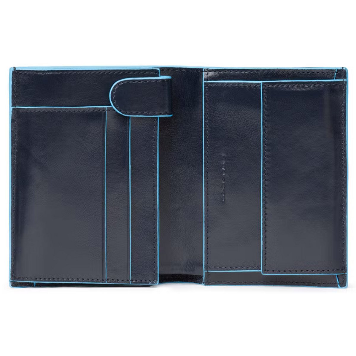 Blue Square - Hochformatbörse mit Hartgeldfach in Blau Blue Square - Hochformatbörse mit Hartgeldfach in Blau von Piquadro