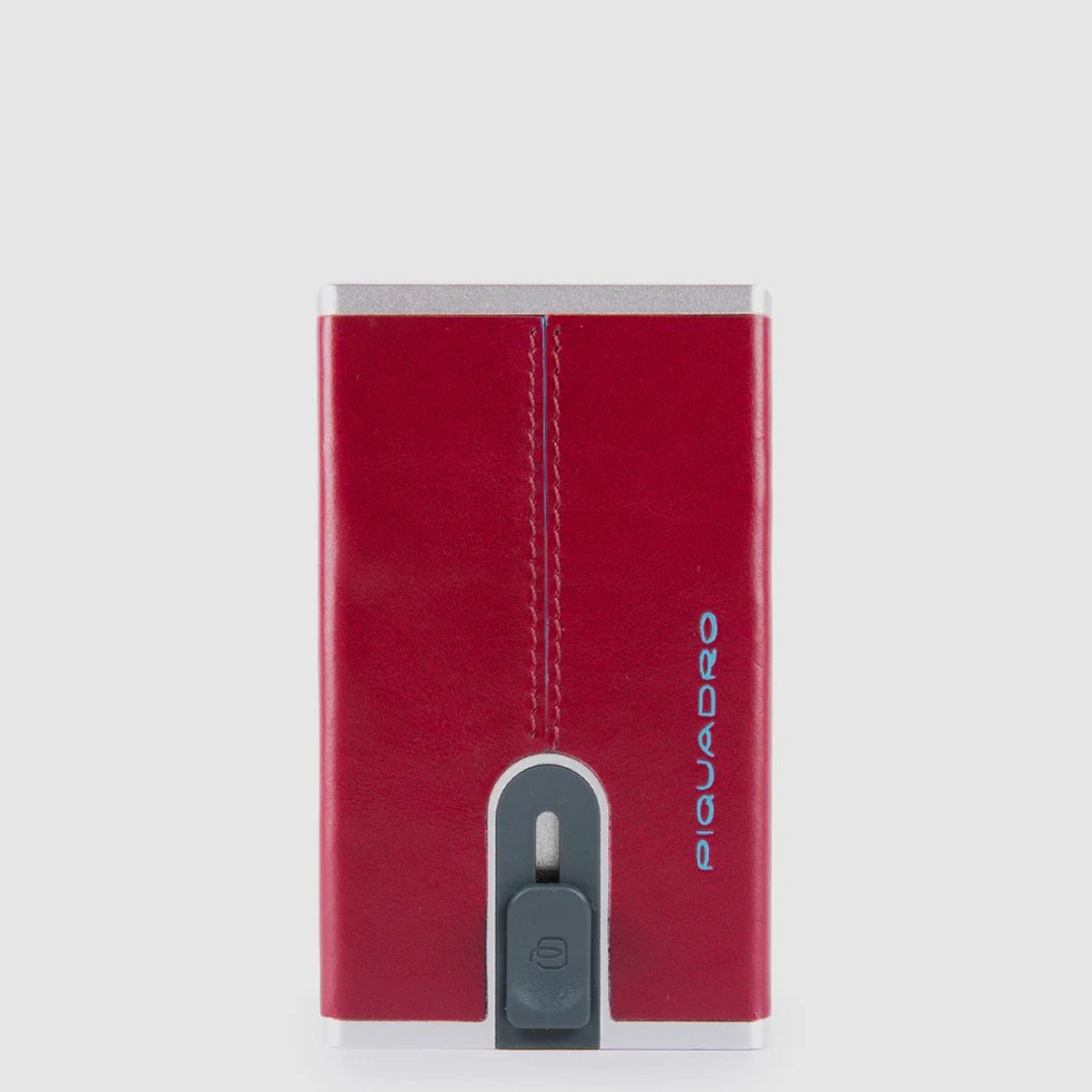 Blue Square - Kreditkartenetui mit Schiebesystem in Rot von Piquadro