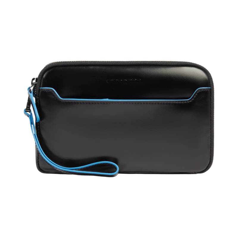 Blue Square - Leder Clutch, Schwarz von Piquadro