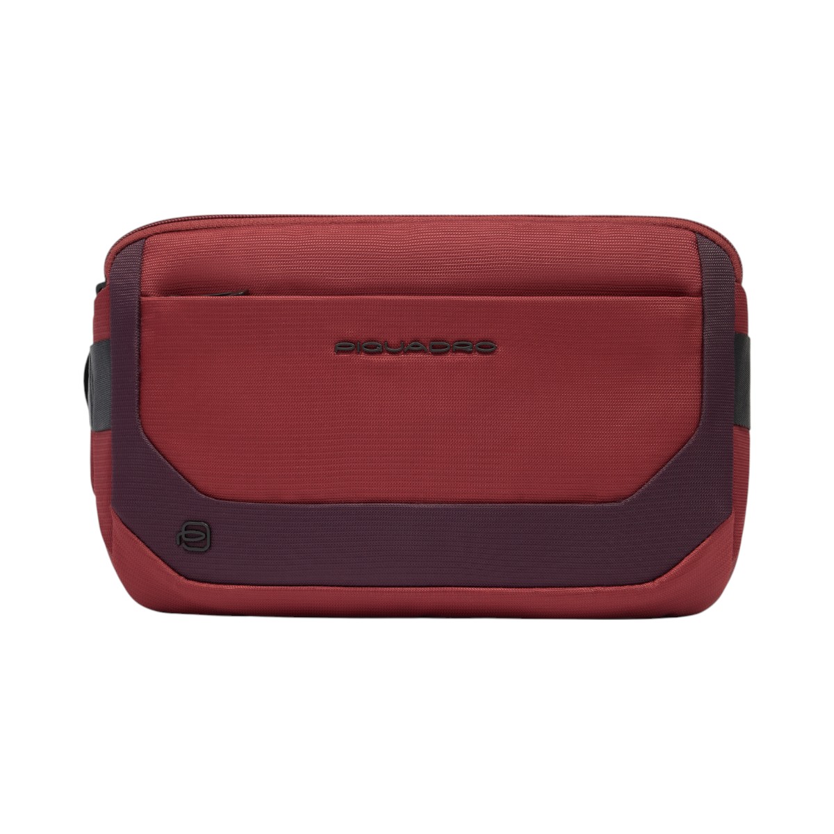 Gürteltasche aus recyceltem Stoff und Leder, Rot von Piquadro