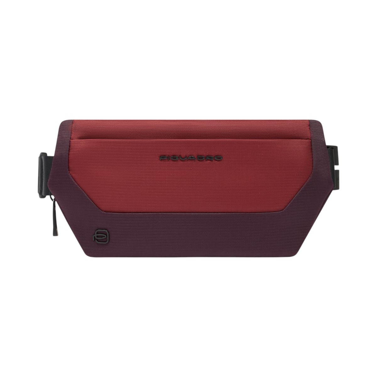 Gürteltasche aus recyceltem Stoff und Leder, Rot von Piquadro