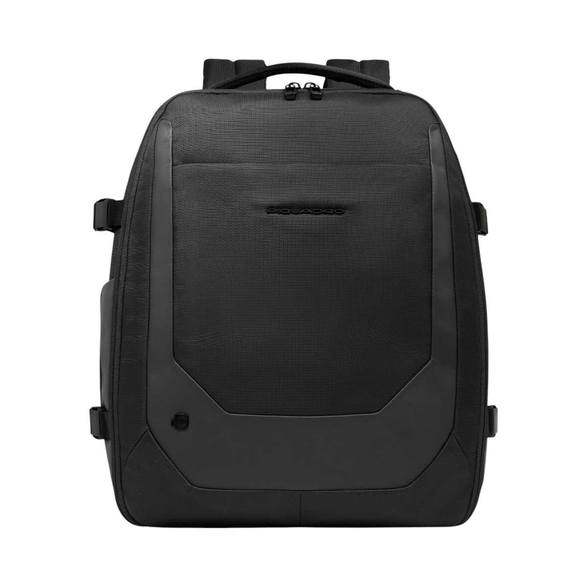Reise-Laptop-Rucksack 15,6" aus recyceltem Stoff, Schwarz Reise-Laptop-Rucksack 15,6" aus recyceltem Stoff, Schwarz von Piquadro