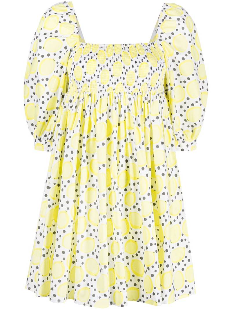 Pitusa printed babydoll dress - Yellow von Pitusa