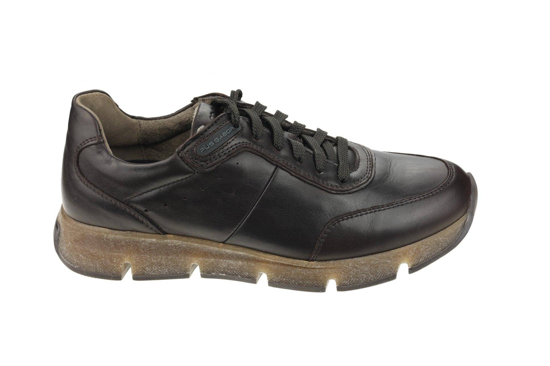 Leder Sneaker Herren Braun 39 von Pius Gabor