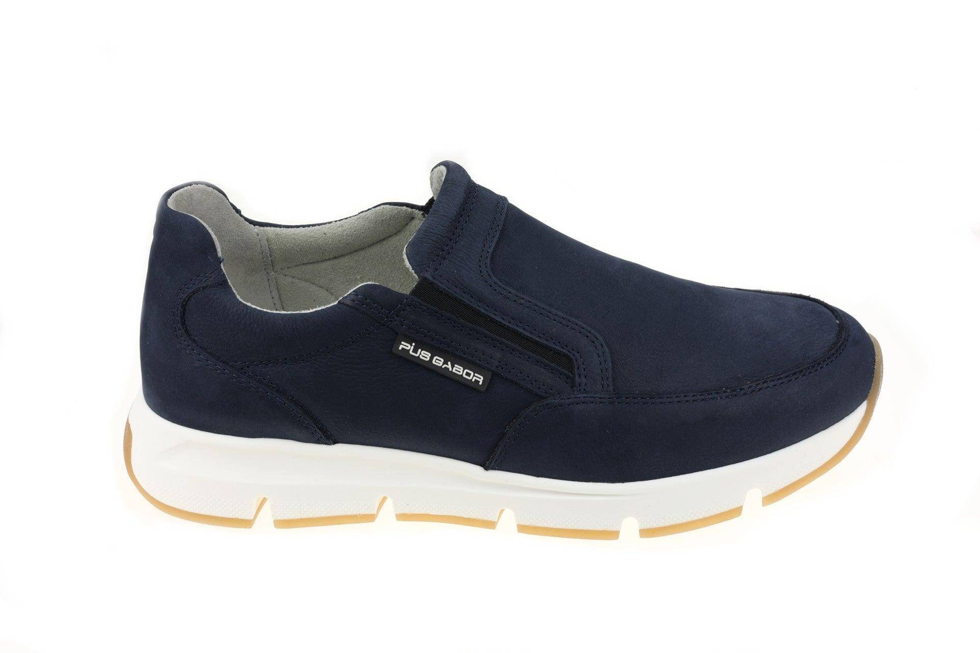 Nubuk Sneaker Herren Blau 40 von Pius Gabor