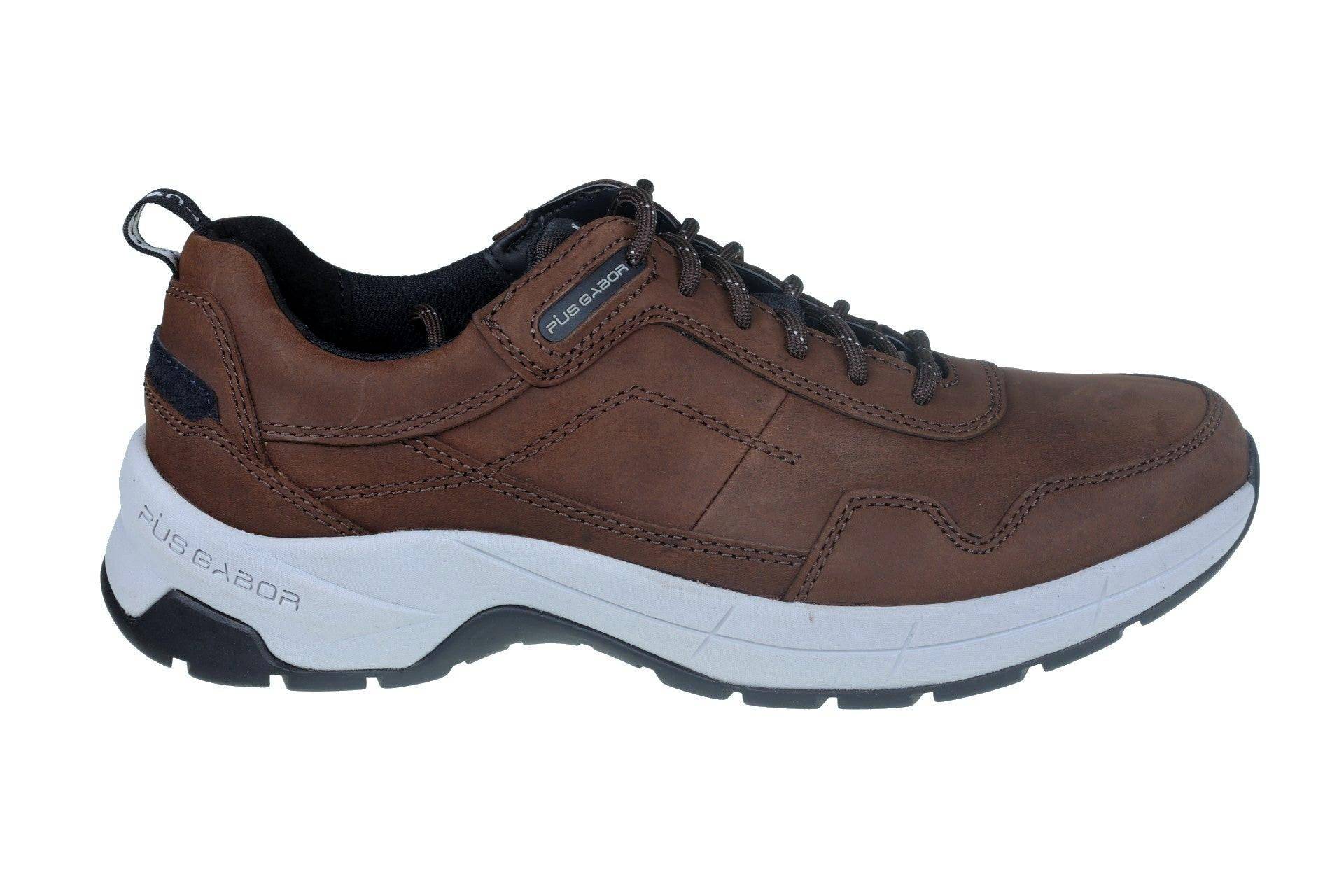 Nubuk Sneaker Herren Braun 41 von Pius Gabor