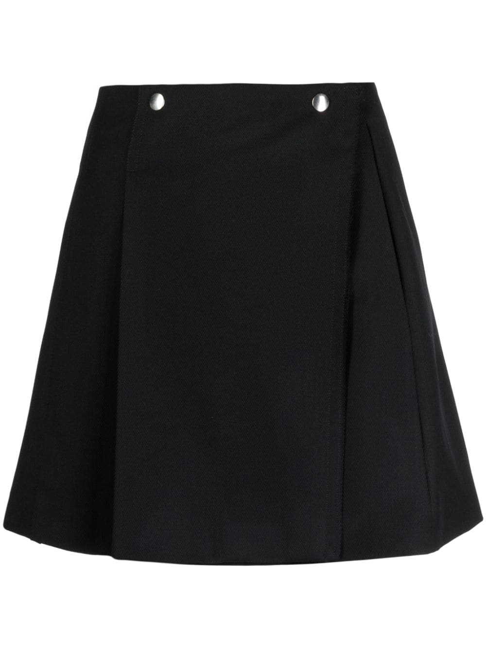 Plan C A-line wool miniskirt - Black von Plan C