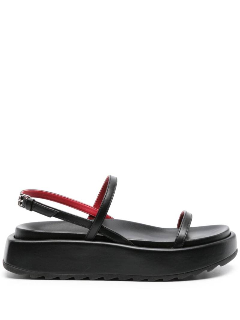 Plan C chunky-sole leather sandals - Black von Plan C