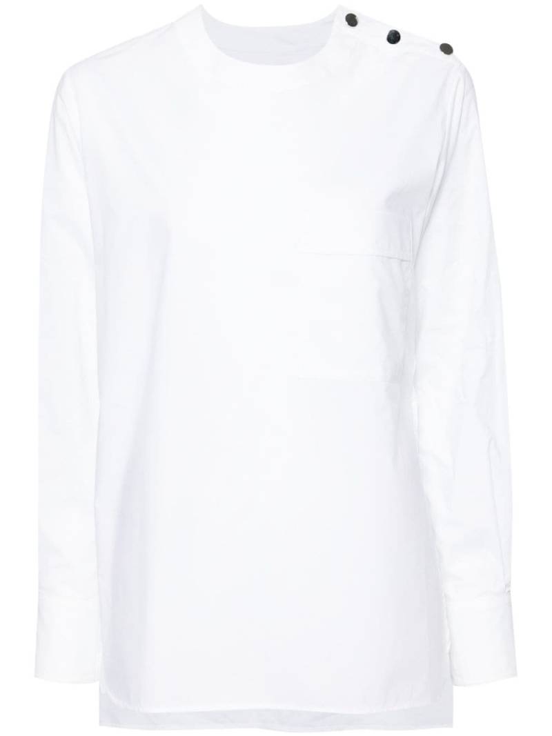 Plan C studded cotton shirt - White von Plan C