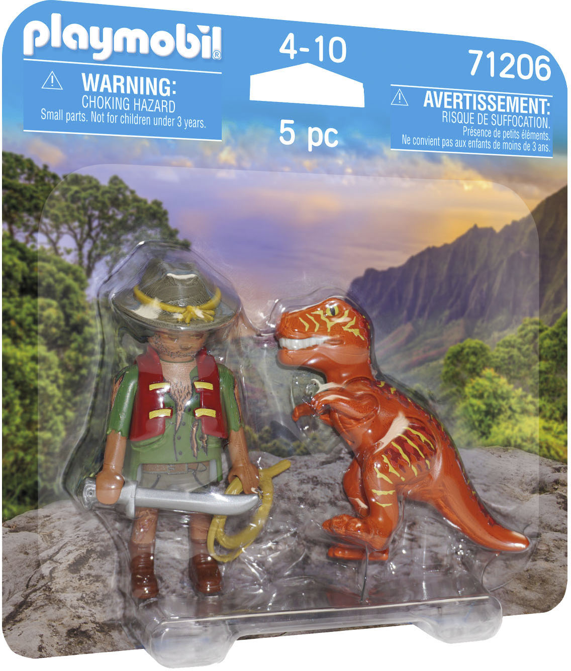 Playmobil® Konstruktions-Spielset »Abenteurer mit T-Rex (71206), DuoPack«, (5 St.) von Playmobil®