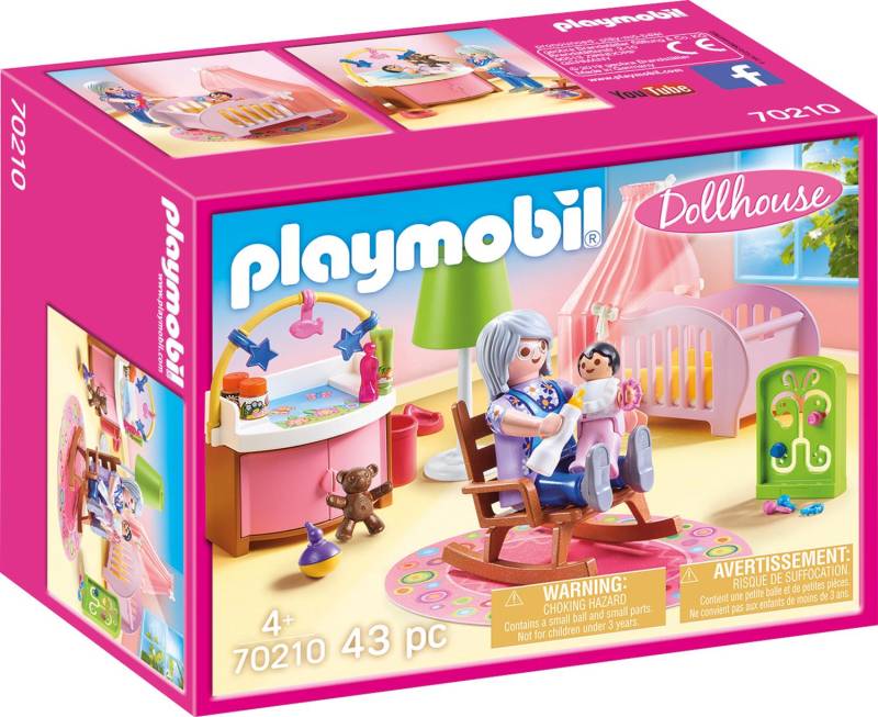 Playmobil® Konstruktions-Spielset »Babyzimmer (70210), Dollhouse«, (43 St.), Made in Germany von Playmobil®