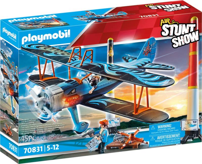 Playmobil® Konstruktions-Spielset »Doppeldecker "Phönix" (70831), Air Stuntshow«, (45 St.) von Playmobil®