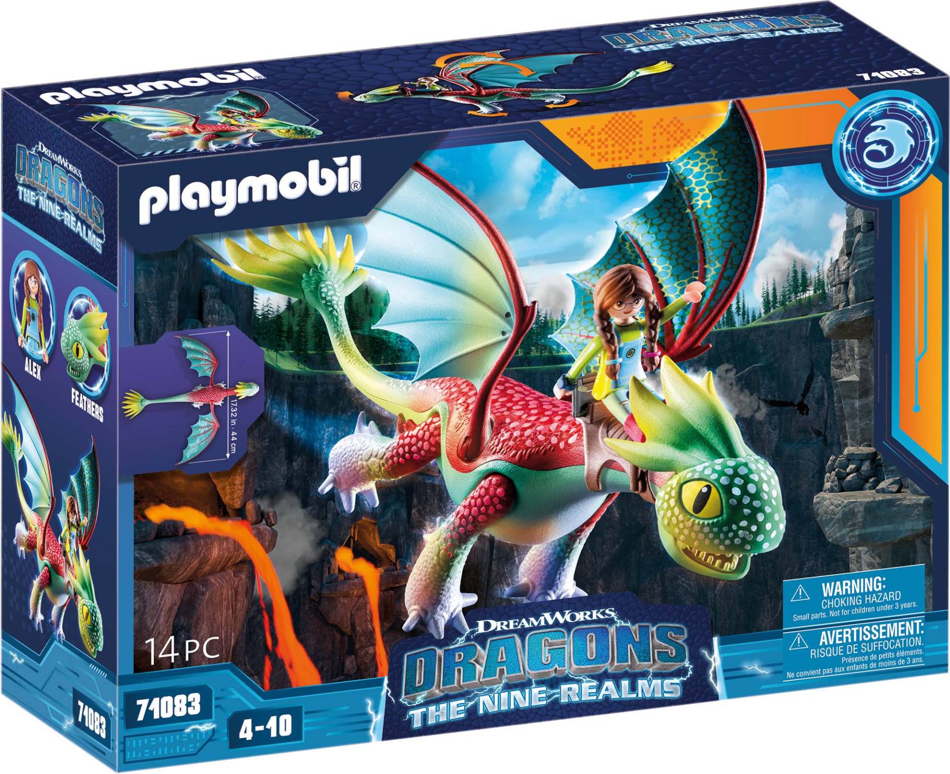 Playmobil® Konstruktions-Spielset »Dragons: The Nine Realms - Feathers & Alex (71083)«, (14 St.) von Playmobil®