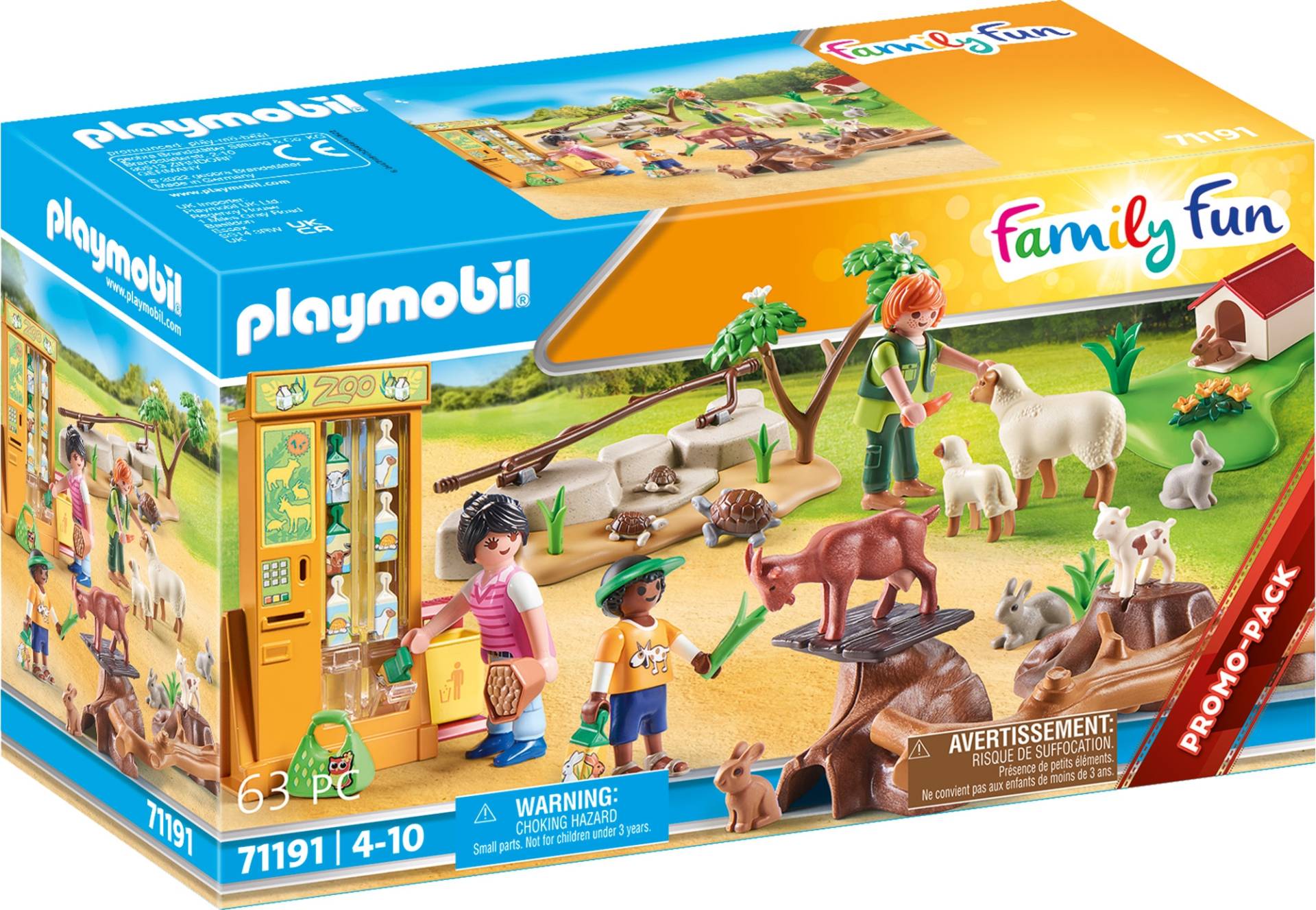 Playmobil® Konstruktions-Spielset »Erlebnis-Streichelzoo (71191), Family Fun«, (63 St.) von Playmobil®