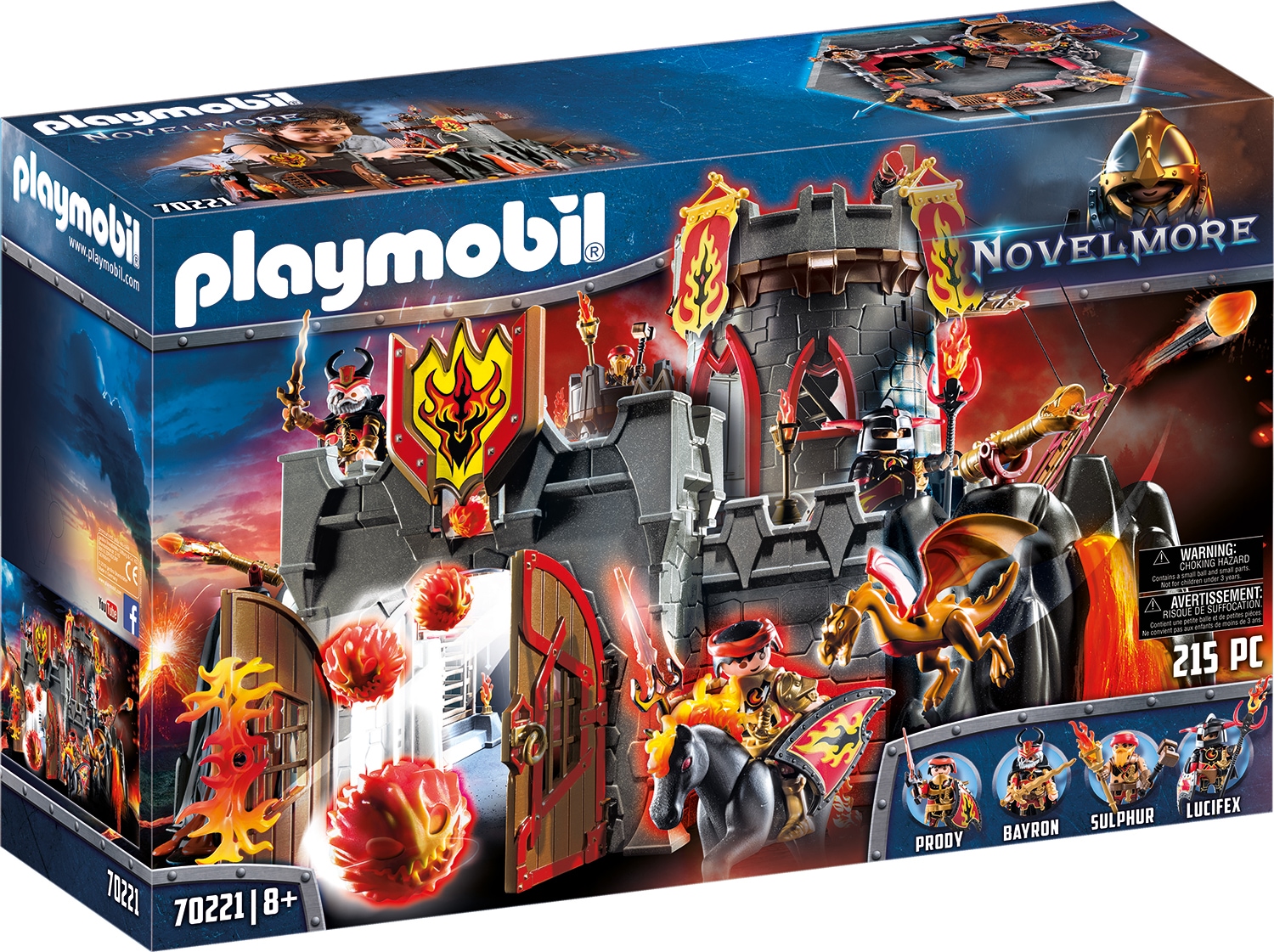 Playmobil® Konstruktions-Spielset »Festung der Burnham Raiders (70221), Novelmore«, (215 St.), Made in Germany von Playmobil®