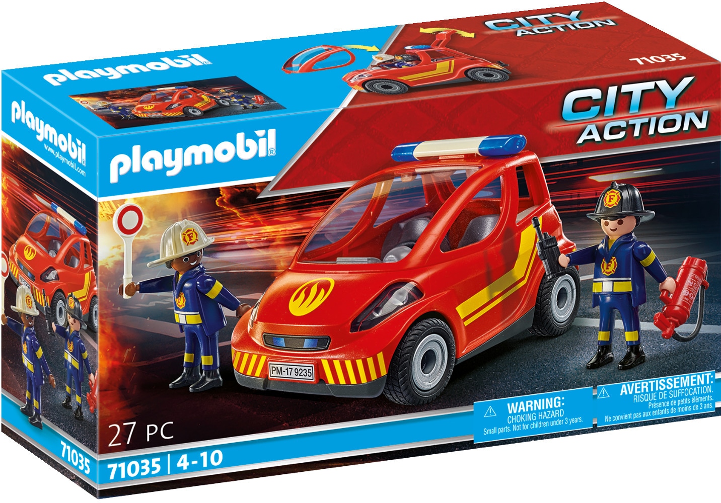 Playmobil® Konstruktions-Spielset »Feuerwehr Kleinwagen (71035), City-Action«, (27 St.) von Playmobil®