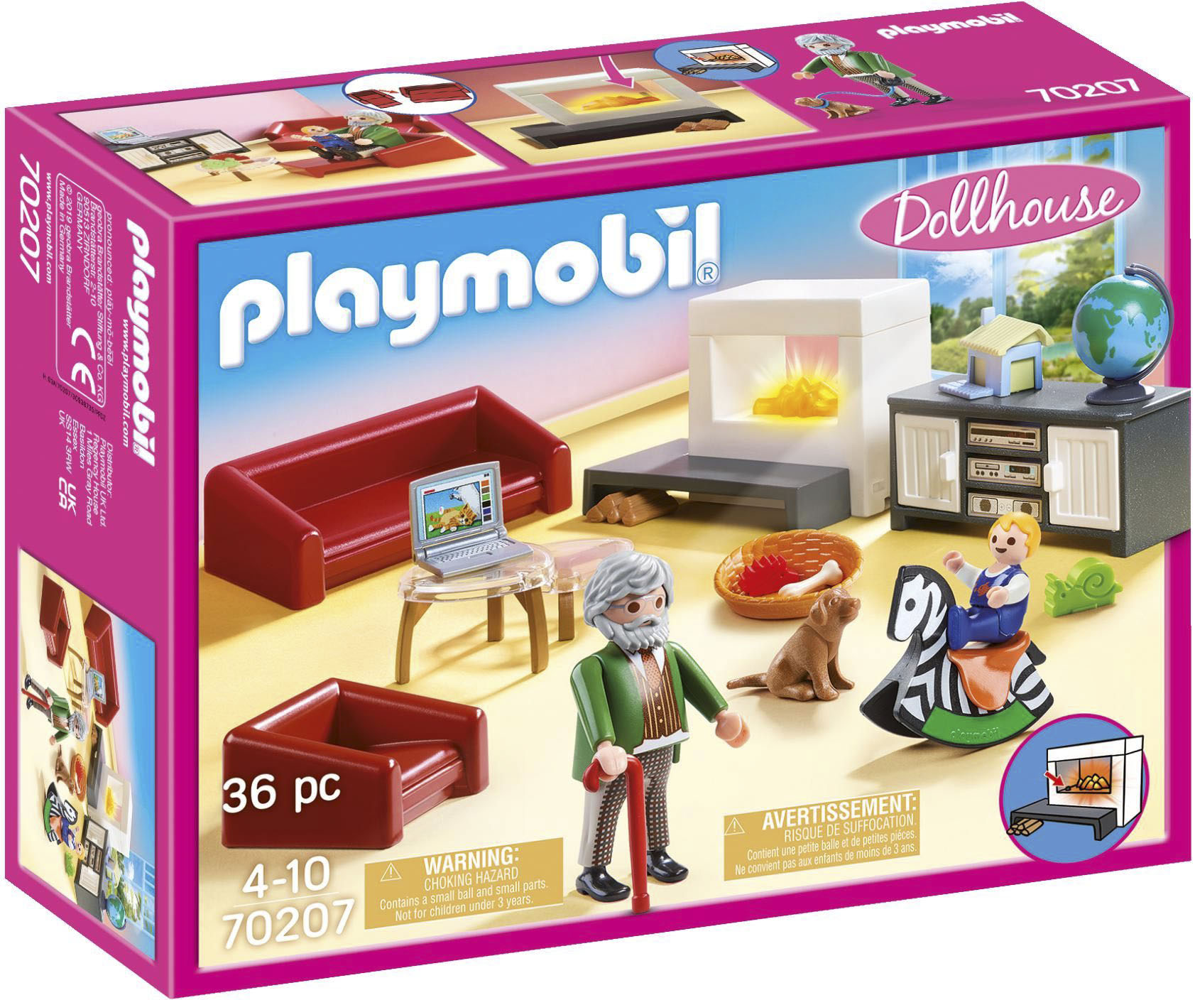 Playmobil® Konstruktions-Spielset »Gemütliches Wohnzimmer (70207), Dollhouse«, (36 St.) von Playmobil®