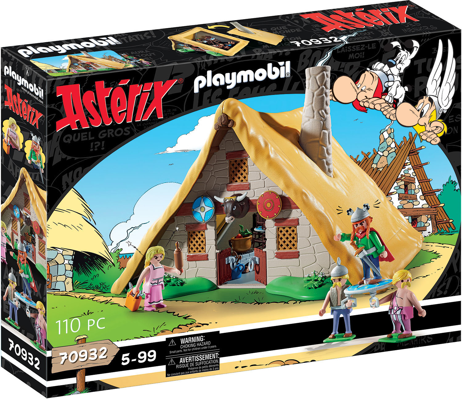 Playmobil® Konstruktions-Spielset »Hütte des Majestix (70932), Asterix«, (110 St.) von Playmobil®