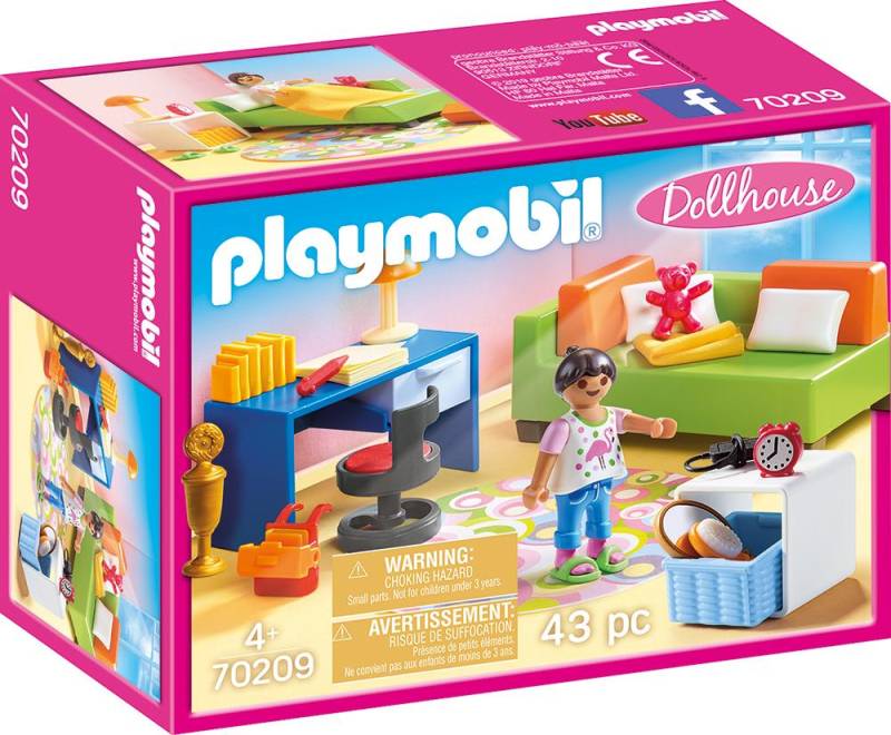 Playmobil® Konstruktions-Spielset »Jugendzimmer (70209), Dollhouse«, (43 St.), Made in Germany von Playmobil®