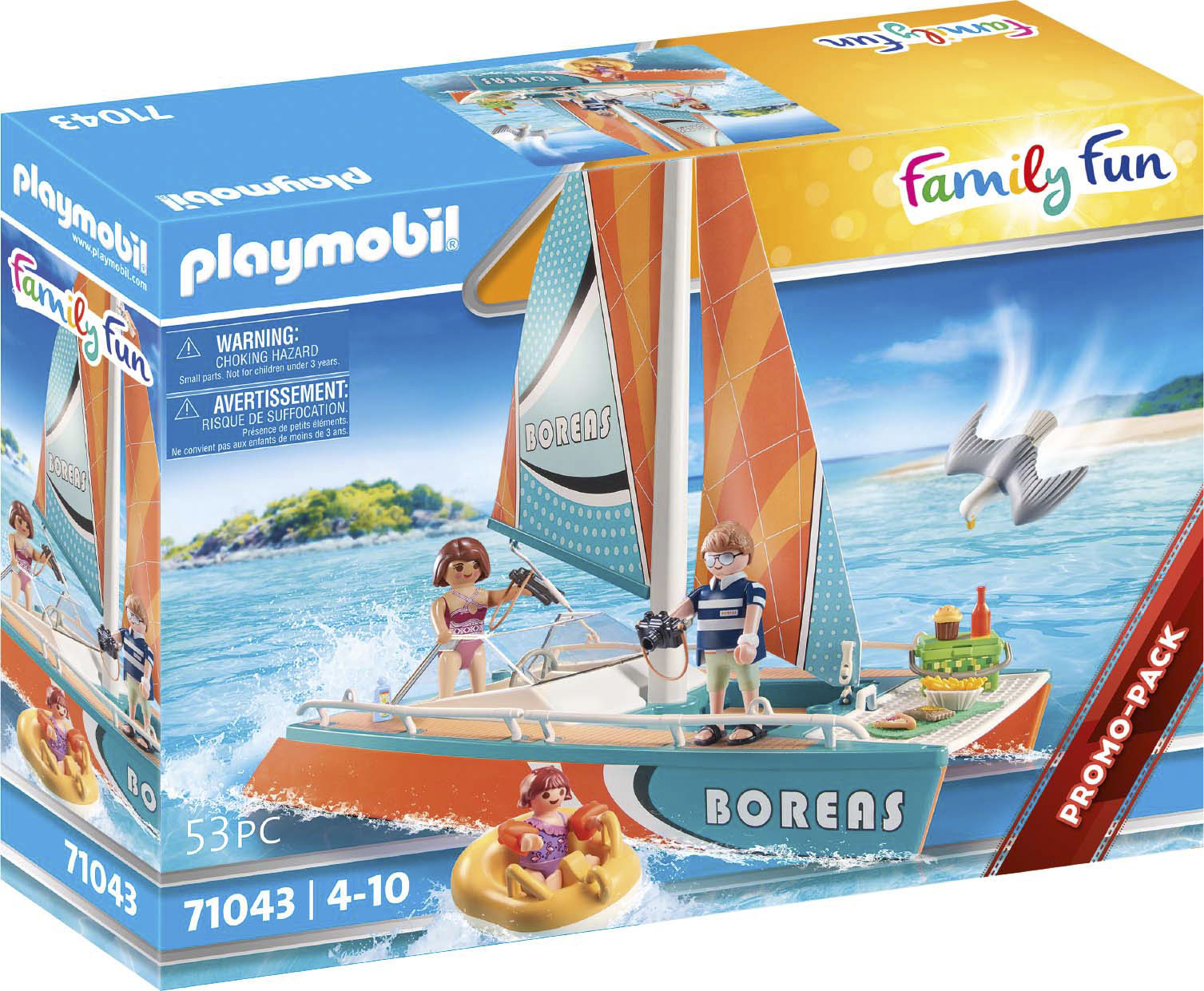 Playmobil® Konstruktions-Spielset »Katamaran (71043), Family Fun«, (53 St.), Made in Europe von Playmobil®