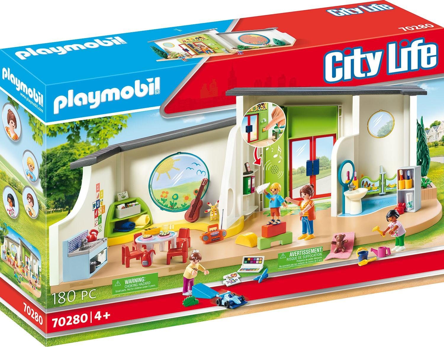 Playmobil® Konstruktions-Spielset »KiTa Regenbogen (70280), City Life«, (180 St.), Made in Germany von Playmobil®