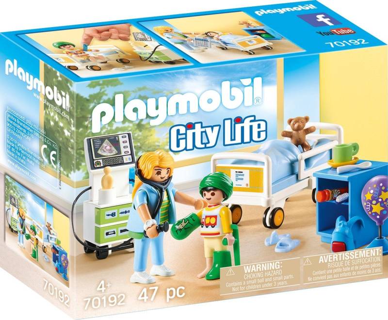 Playmobil® Konstruktions-Spielset »Kinderkrankenzimmer (70192), City Life«, (47 St.), Made in Europe von Playmobil®