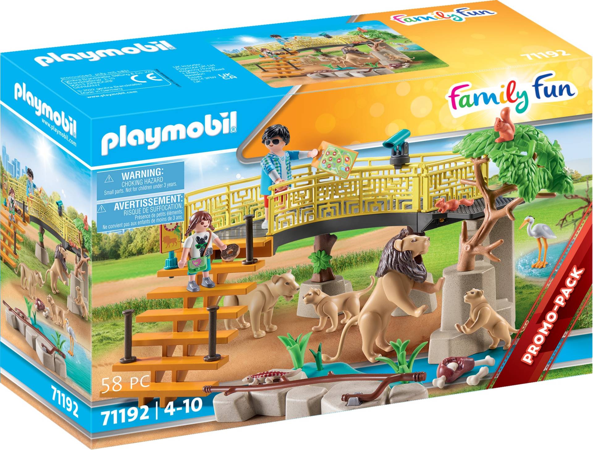 Playmobil® Konstruktions-Spielset »Löwen im Freigehege (71192), Family Fun«, (58 St.), Made in Germany von Playmobil®