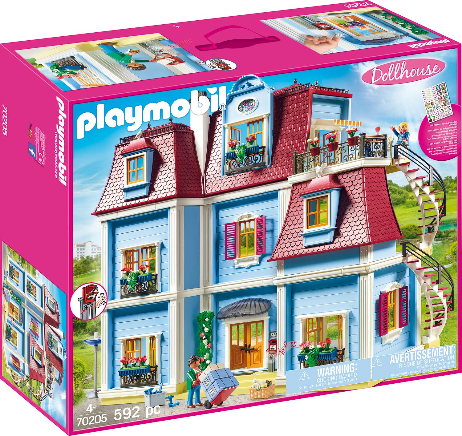 Playmobil® Konstruktions-Spielset »Mein Grosses Puppenhaus (70205), Dollhouse«, (592 St.), Made in Germany von Playmobil®