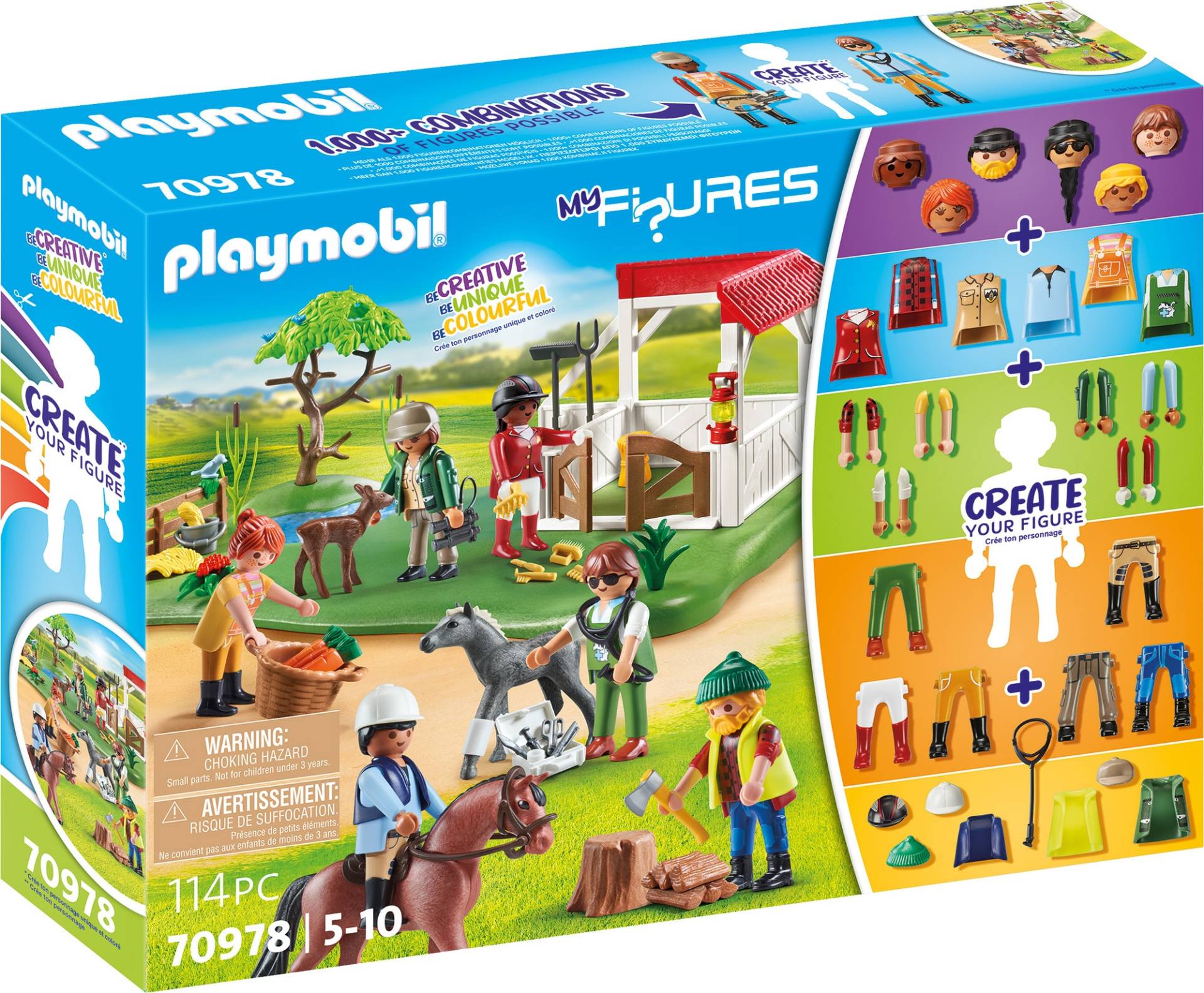 Playmobil® Konstruktions-Spielset »Horse Ranch (70978), My Figures«, (114 St.), Made in Europe von Playmobil®