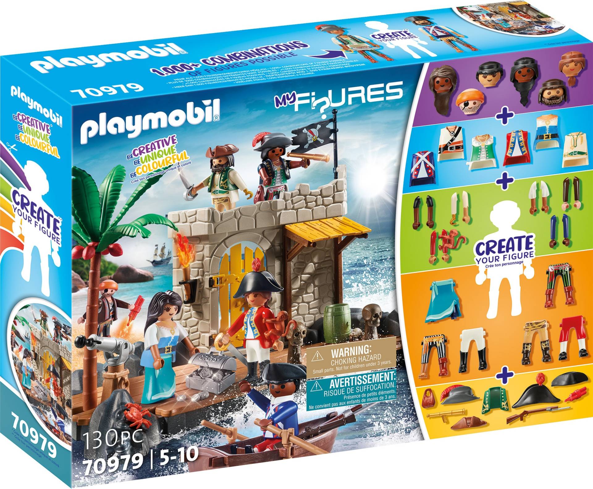 Playmobil® Konstruktions-Spielset »Island of the Pirates (70979), My Figures«, (130 St.), Made in Europe von Playmobil®