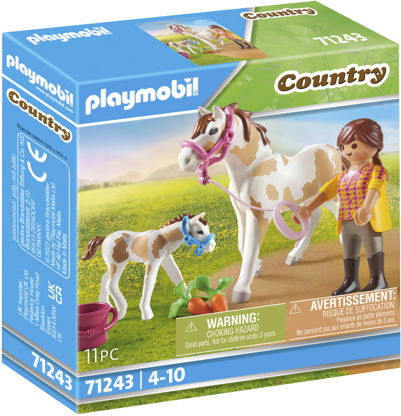 Playmobil® Konstruktions-Spielset »Pferd mit Fohlen (71243), Country«, (11 St.) von Playmobil®