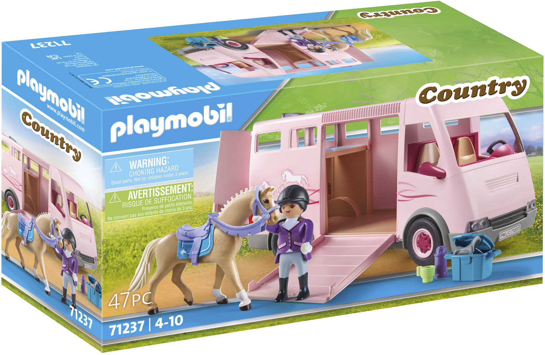 Playmobil® Konstruktions-Spielset »Pferdetransporter (71237), Country«, (47 St.) von Playmobil®