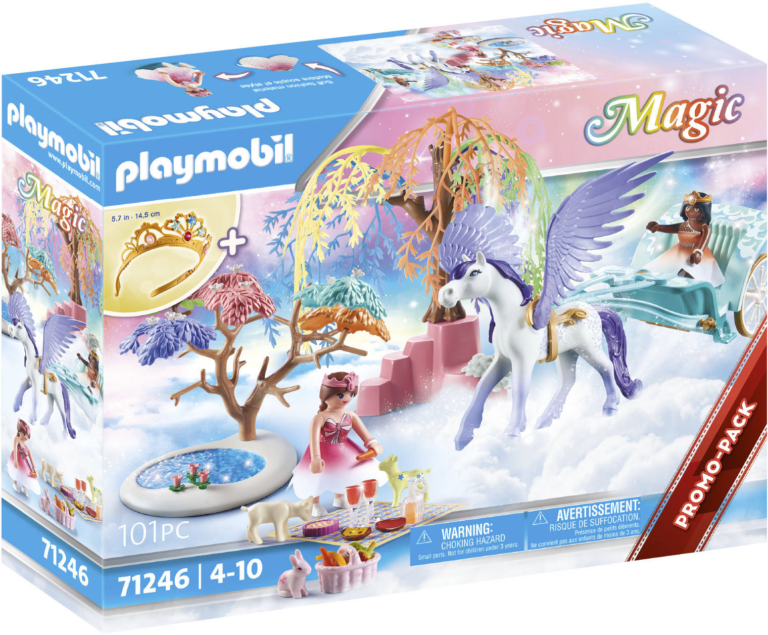 Playmobil® Konstruktions-Spielset »Picknick mit Pegasuskutsche (71246), Magic«, (101 St.), Made in Germany von Playmobil®