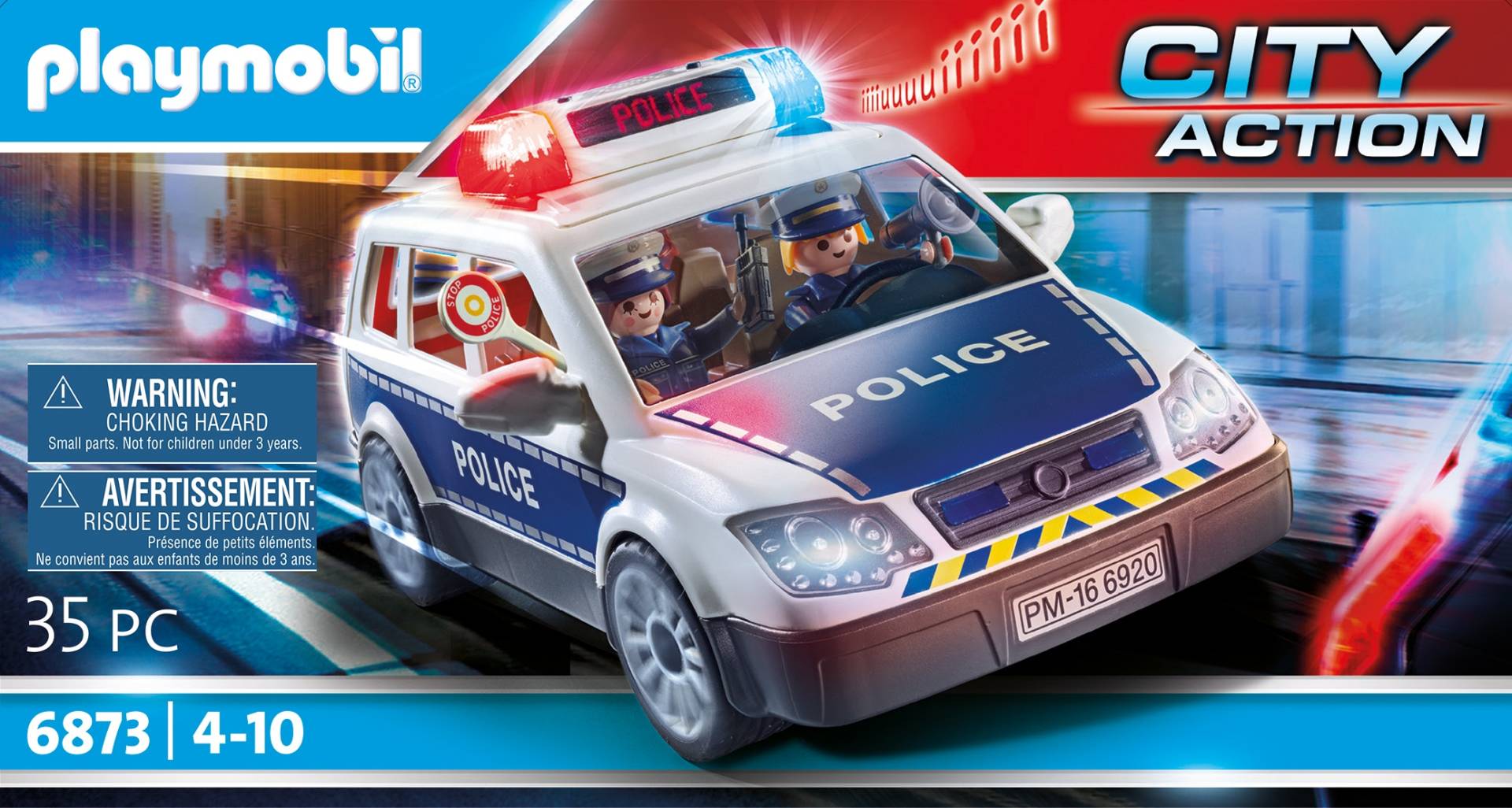 Playmobil® Konstruktions-Spielset »Polizei-Einsatzwagen (6873), City Action«, (35 St.) von Playmobil®