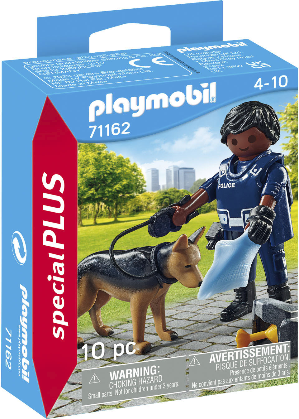 Playmobil® Konstruktions-Spielset »Polizist mit Spürhund (71162), Special Plus«, Made in Europe von Playmobil®