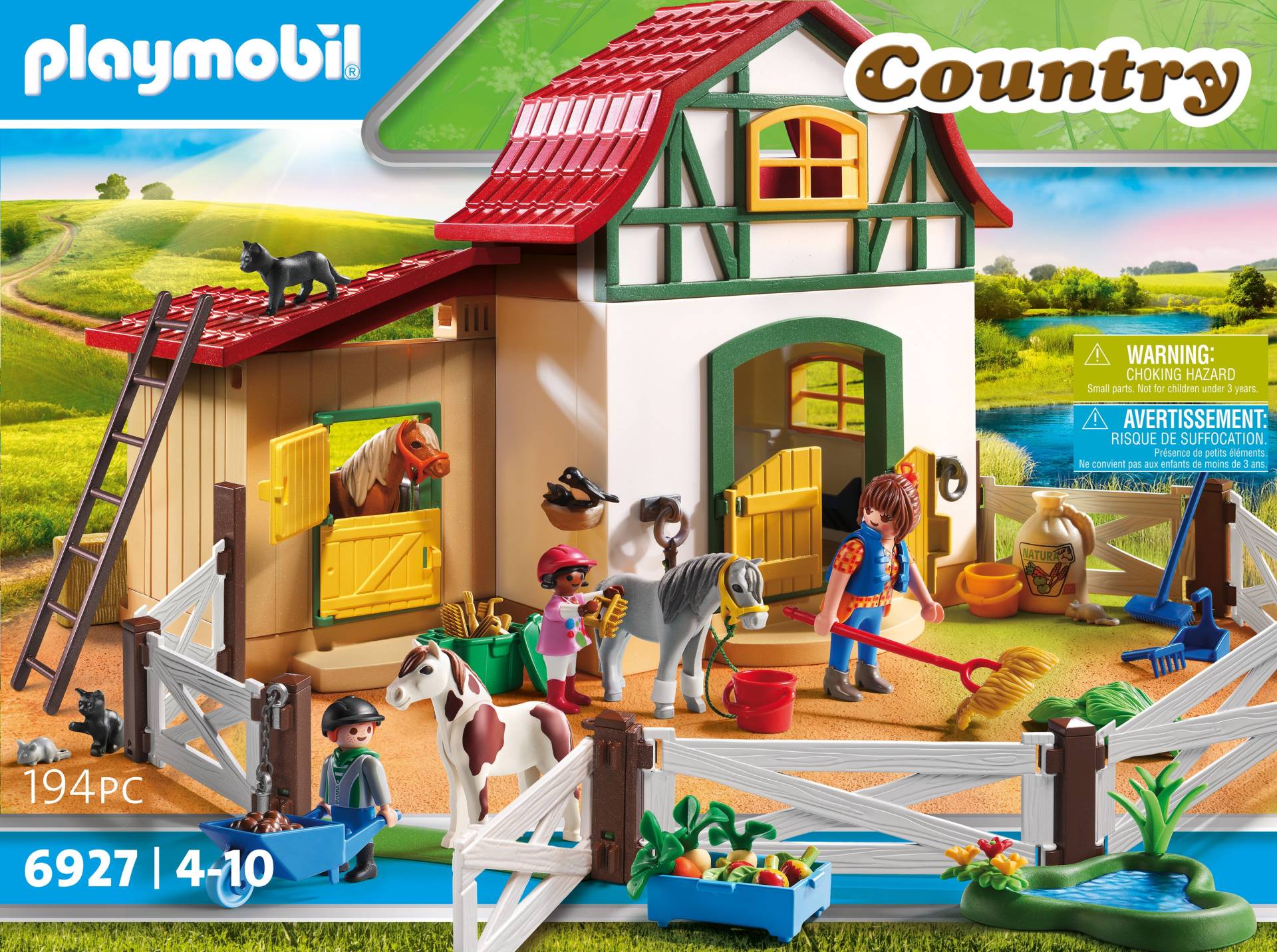 Playmobil® Konstruktions-Spielset »Ponyhof (6927), Country«, (194 St.), Made in Germany von Playmobil®