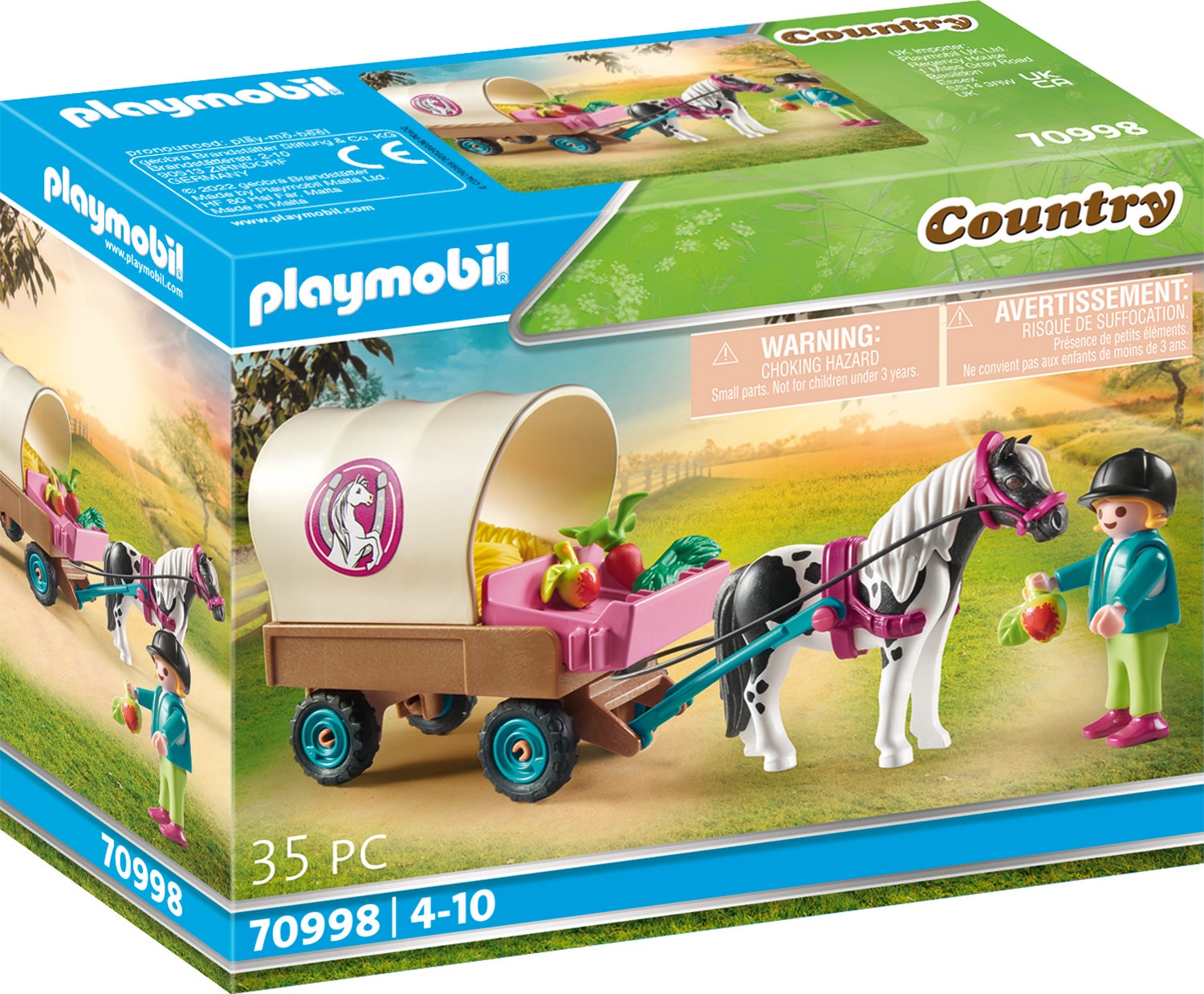 Playmobil® Konstruktions-Spielset »Ponykutsche (70998), Country«, (35 St.) von Playmobil®