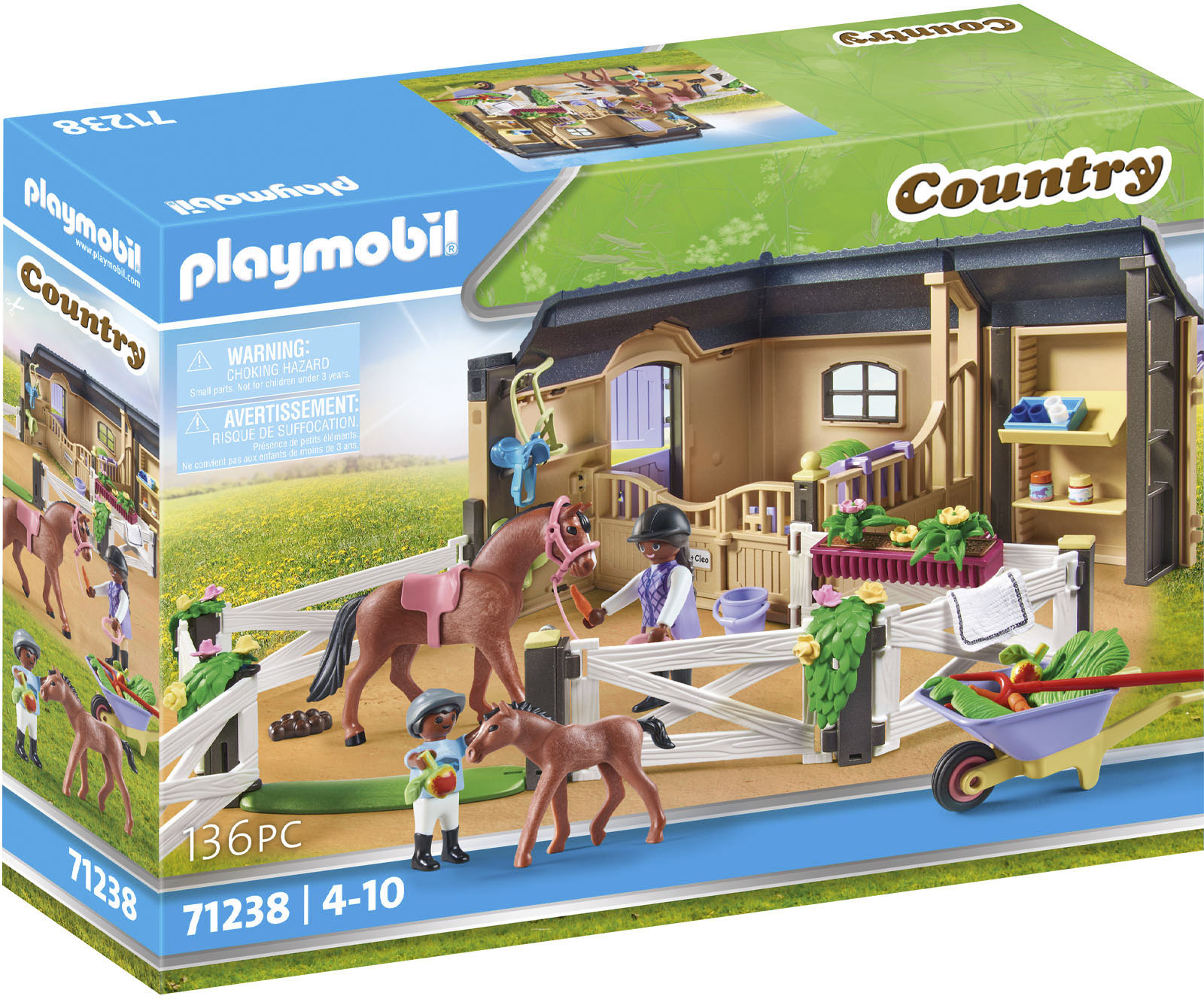 Playmobil® Konstruktions-Spielset »Reitstall (71238), Country«, (136 St.), Made in Germany von Playmobil®