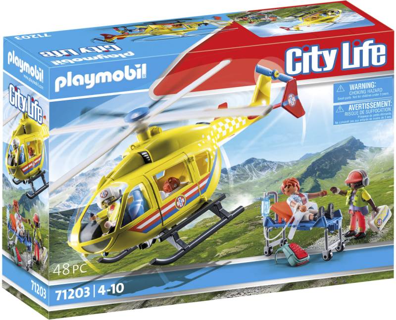 Playmobil® Konstruktions-Spielset »Rettungshelikopter (71203), My City Life«, Made in Europe von Playmobil®
